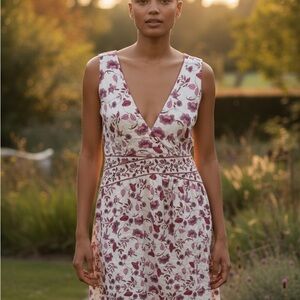 3/$30 EUC MSSP Floral Dress, sleeveless, large